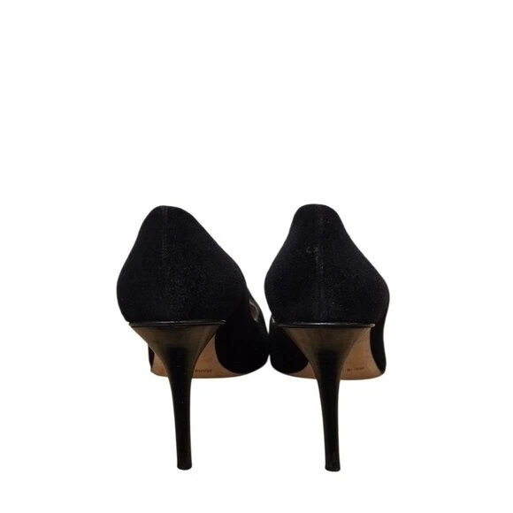 Zapatos de tacón de aguja Michael Kors para mujer 10,5 de gamuza negra cha puntiaguda Foto 4 de 4