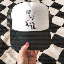 Funny Adult Novelty Trucker Hat - Adult Gift One Size Adjustable Cap