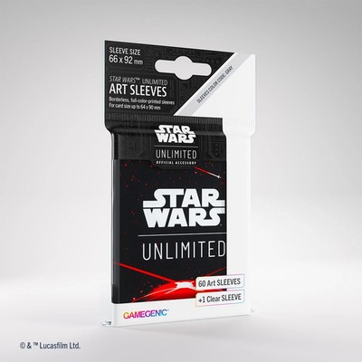 Star Wars Unlimited Art Sleeves Space Red Gamegenic 66 x 92 mm