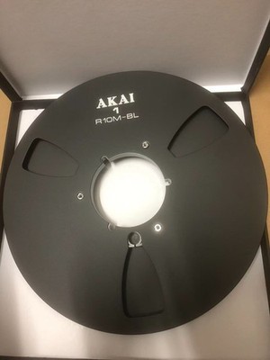 Black R10M metal tape reel for Akai GX 635 636 747 and others (1 PAIR)