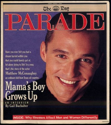 PARADE Magazine3/7 1999 Matthew McConaughey; Roger Ebert