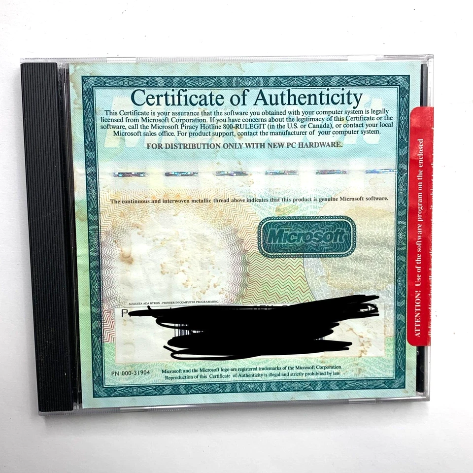 NEW Microsoft Windows NT Server Workstation V3.51 Operating System CD-ROM Sealed - Image 2 of 2