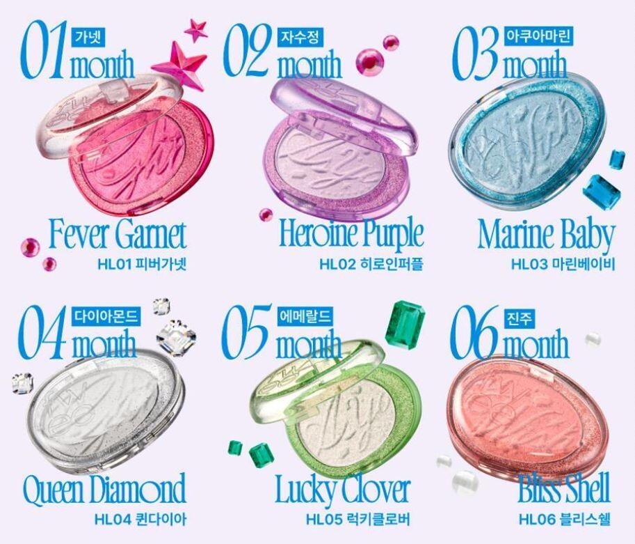 FWEE Glitz Stone Highlighter 4.6~6g 12Colors, 2024 F/W | eBay
