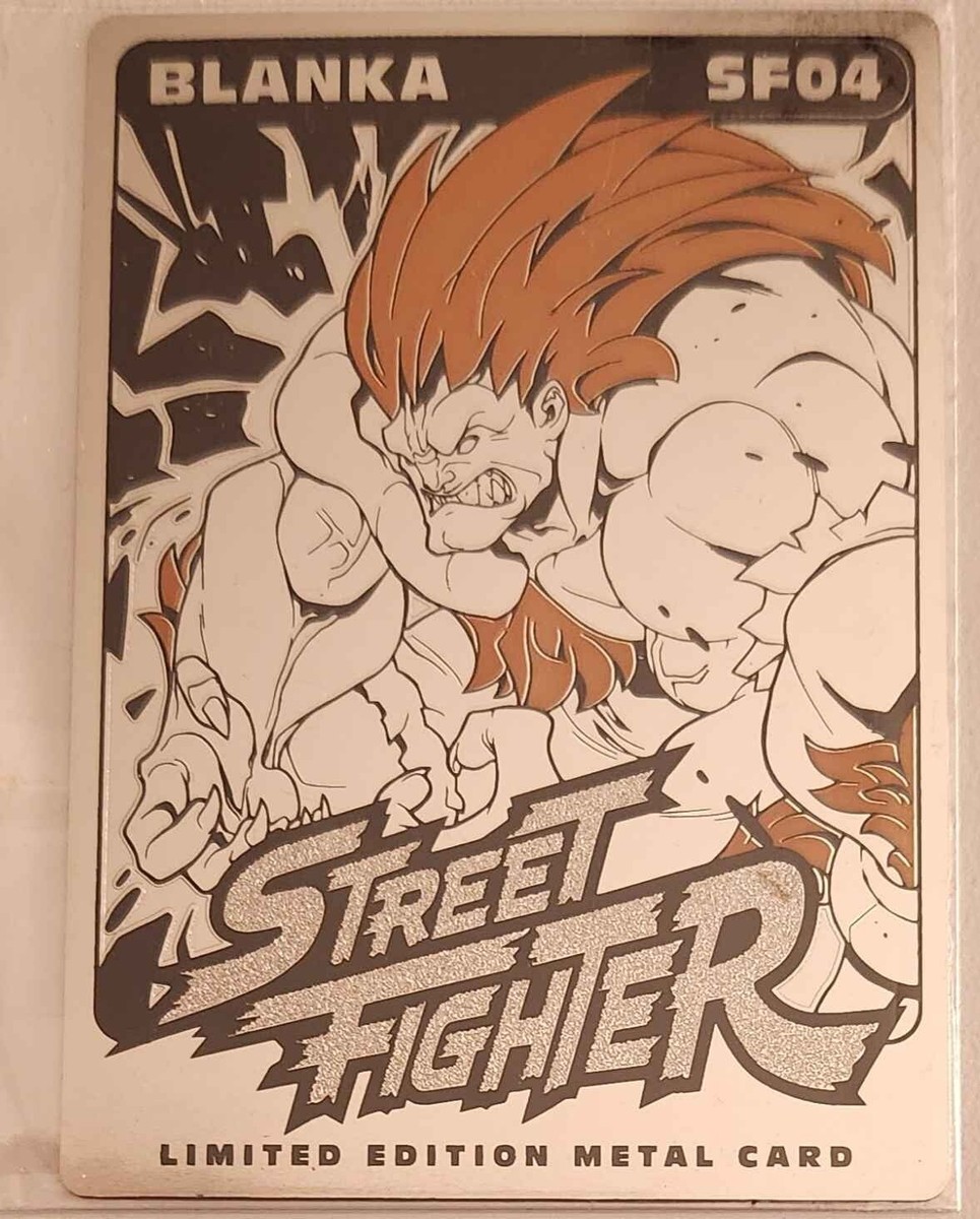 Street Fighter SF04 Blanka Limited Edition Metal Card | eBay