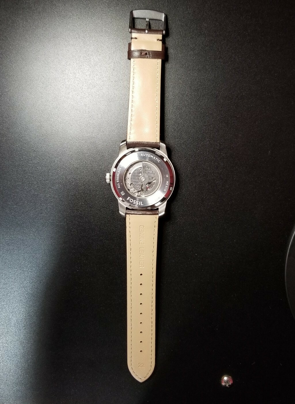 FOSSIL PILOT AUTOMATIC SILVER STAINLESS STEEL ~ M… - image 3