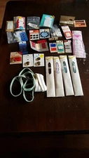 Vintage Sewing Notions Lot needles hooks eyes talon zippers snaps bra extenders