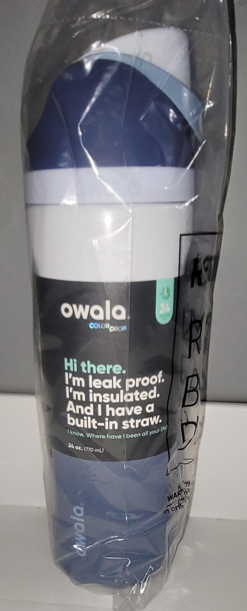 Owala Color Drop Riptide(ブルーのグラデーションカラー) Owala 🌊 Riptide AUTHENTIC 24 oz. FreeSip Bottle Color Drop