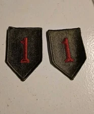 US ARMY 1ST INFANTRY DIVISION BIG RED ONE PATCH US GOVERNMENT ISSUE USGI! Set-2