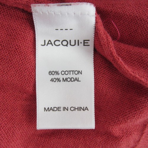 Jacqui E Top Womens Jumper 14 Orange Tight Knit Pullover Sweater Short Sleeve - Picture 13 of 14