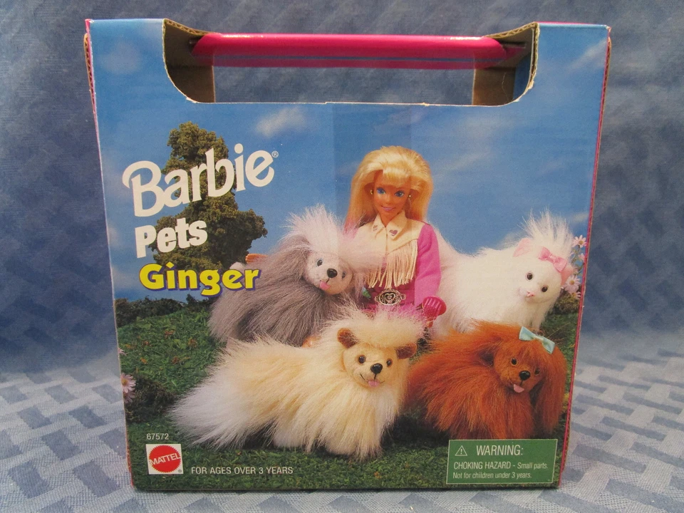 Барби домашних животных имбирь, белый персидский кот, Mattel, 1996, # 67572, никогда не доставался из коробки - Изображение 3 из 4