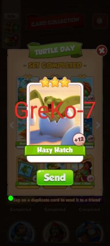 Coin Master Turtle day - Hazy Hatch X 10 Cards