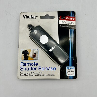 Vivitar Wired Remote Shutter Release for Canon Pentax Samsung DSLR Cameras
