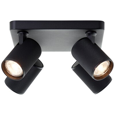 Brilliant Decken Spot Strahler Leuchte Lampe MARTY Aluminium schwarz 22x12,1 cm