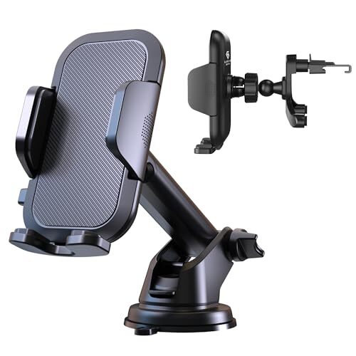 Secure 3-in-1 Car Phone Mount for Hands-Free Driving