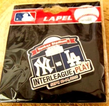 2016 New York Yankees :LA Los Angeles Dodgers pin Interleague Play NY MLB c46324