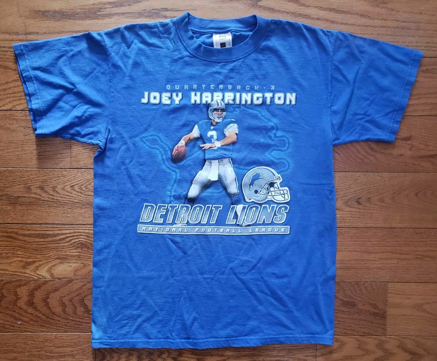 Vintage Detroit Lions Joey Harrington T-Shirt Size Large 2000s See Photos