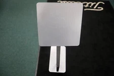 New Car Show Stand Sign Holder Steel Gloss Silver 3-Piece Portable Wind-Proof