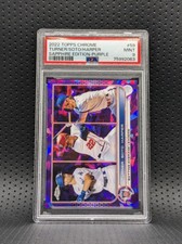 2022 Topps Chrome Sapphire Purple Bryce Harper Juan Soto /10 PSA 9 MINT *POP 1*