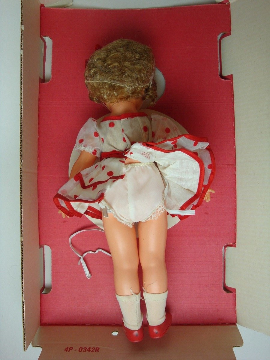 Ideal Now Appearing Shirley Temple Doll White and Red Polka Dot