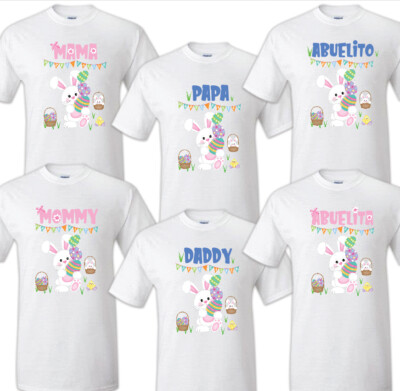 Easter BunnyT shirt Sunglasses Summer Family Birthday Matching Party Celebration