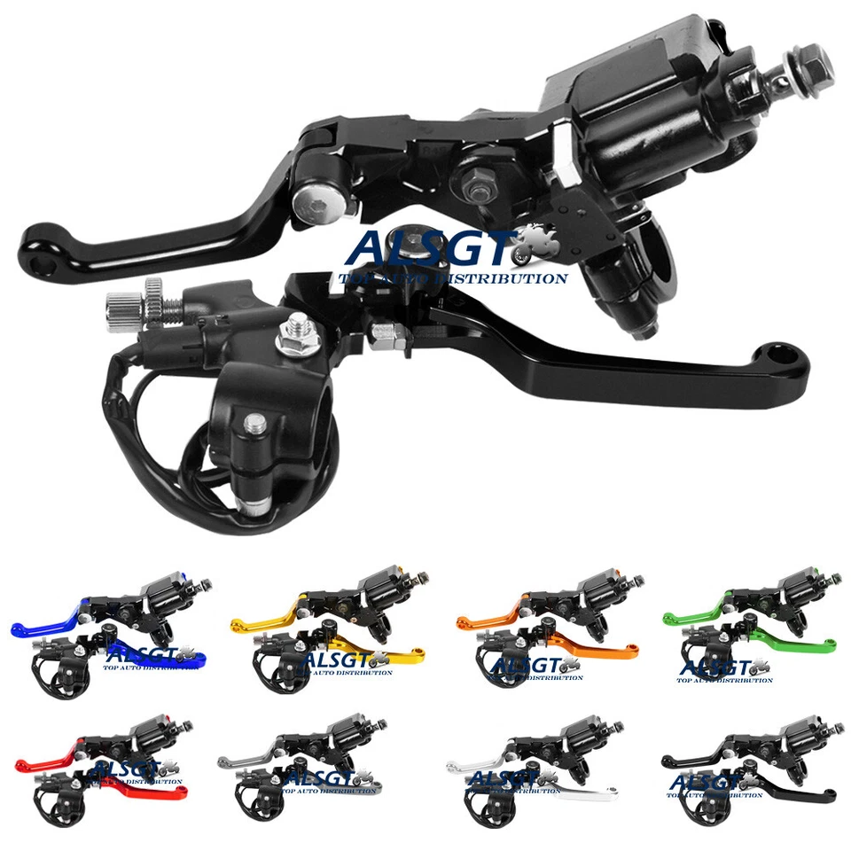 7/8" Brake Master Cylinder Reservoir levers Fit Yamaha YZ250F 2001-2015 14 13 12 — 第 3/4 张图片