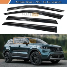 For 2021-2025 Kia Sorento MQ4 Mugen Style Window Visors Rain Guards Deflectors