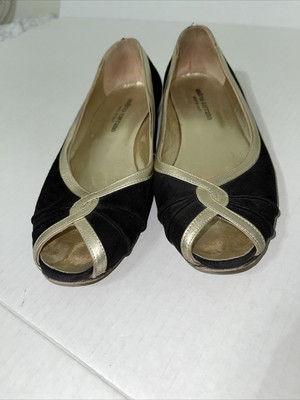open toe ballet pumps