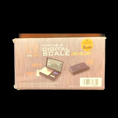 Bilancia Digitale Tascabile CR JDS-J100 0,01g / 100g - Argento Con Piatto Acciaio