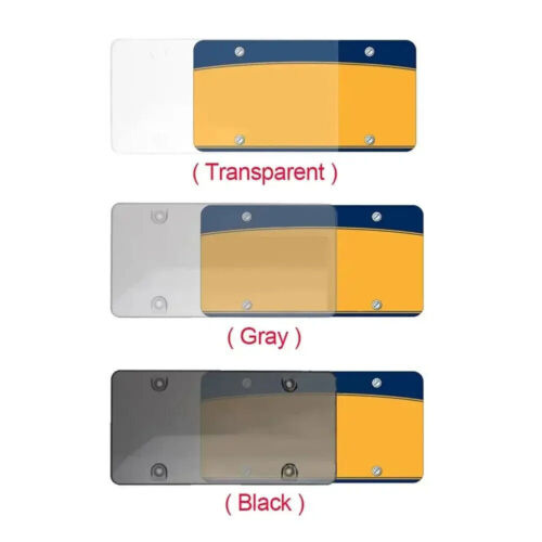 2pcs Shatterproof Licence Plate Frame Cover Universal Licence Plate Protector - Picture 11 of 13