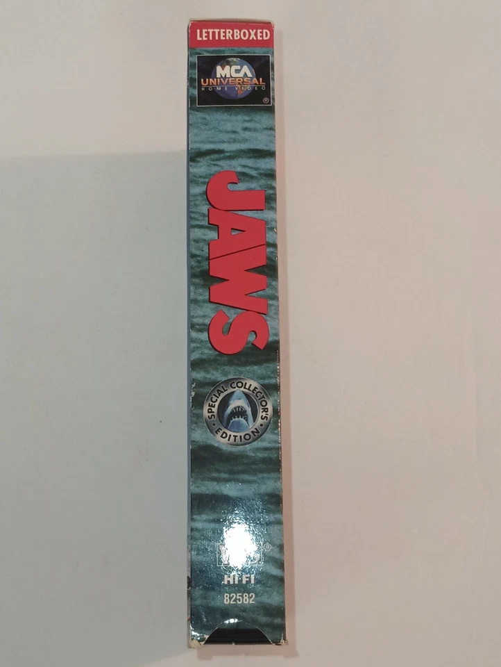 Jaws VHS 1995 Roy Scheider Robert Shaw Richard Dreyfuss Horror Collector Edition - Image 4 of 4