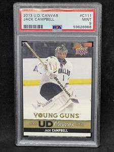 JACK CAMPBELL 2013-14 UD SERIES 1 YOUNG GUNS CANVAS RC#C111 PSA 9!! 