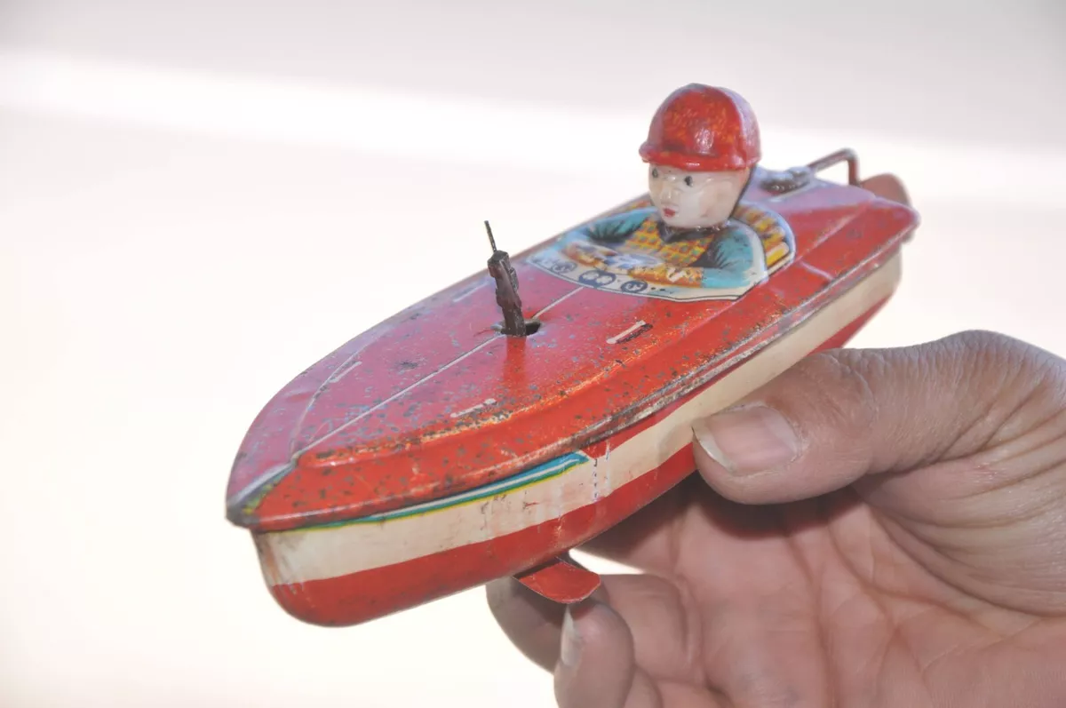 Tin sales toy boat