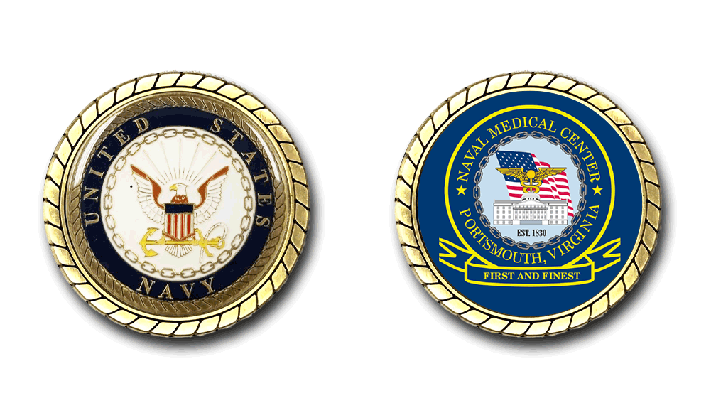 Naval Medical Center Portsmouth US Navy Challenge Coin Officially Licensed