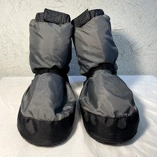 EUC BLOCH x Linna  Max Warm Up Booties Boots Dance Ballet Gray Black Adult XS