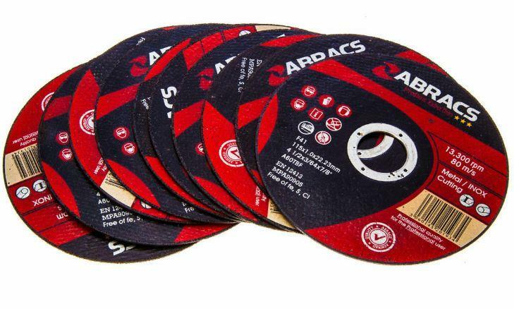 Abracs Proflex PFET11510FI Extra Thin INOX Cutting Disc 115x1.0x22mm 10PCE