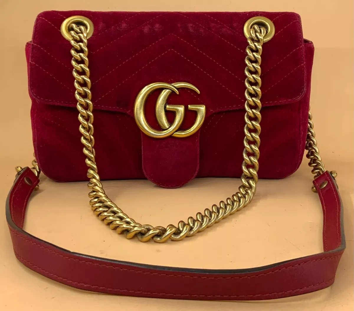 gucci velvet bag marmont