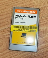 3Com Megahertz 3CCM156 56K Global GSM  Cellular Modem PC Card PCMCIA