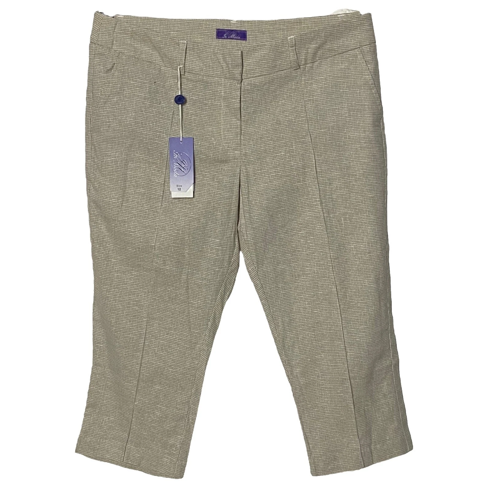 Pantalones de lino Moda International para mujer