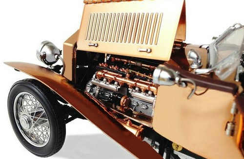 Rolls Royce1:24Classic Car18Vintage Antque12 Rare Custom Built REAL Copper Body - Picture 6 of 14