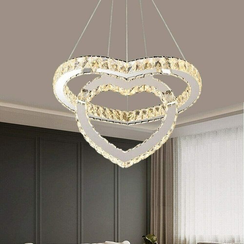 lampadario moderno cristallo a sospensione led camera da letto cucina soggiorno - Foto 3 di 7