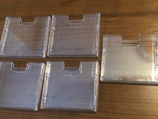 5 - MiniDisc Clear Slipcases. Flip open.