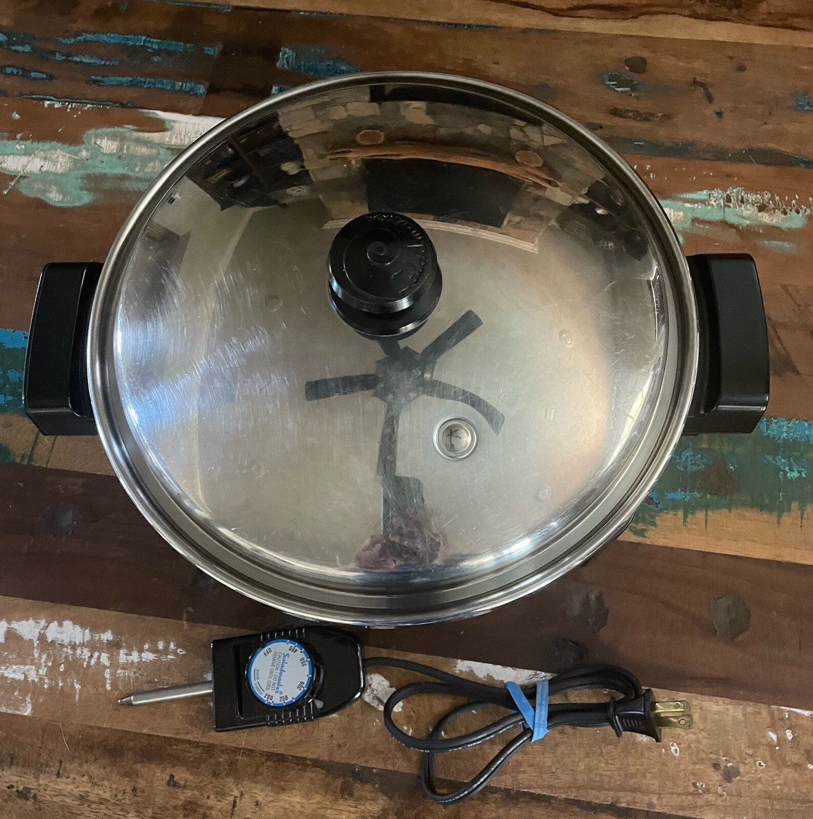 Saladmaster 7256 STAINLESS STEEL Oil Core ELECTRIC SKILLET Vapo Lid Working! eBay