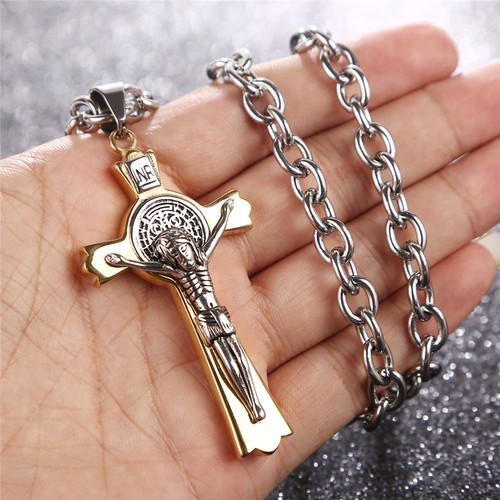 Stainless Steel Saint St St. Benedict 