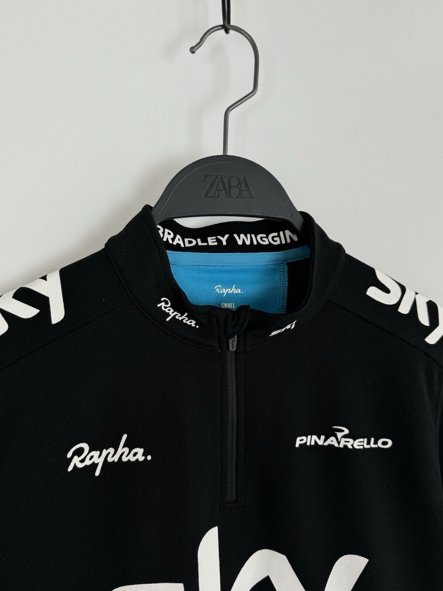 ウェア Rapha Team SKY TRAINING WINTER JERSEY Rapha Team Sky Cycling Jersey Men's Full Zip Short Sleeve