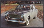 Peugeot 403 Automobile - 1960s Color Chrome Advertising Postcard