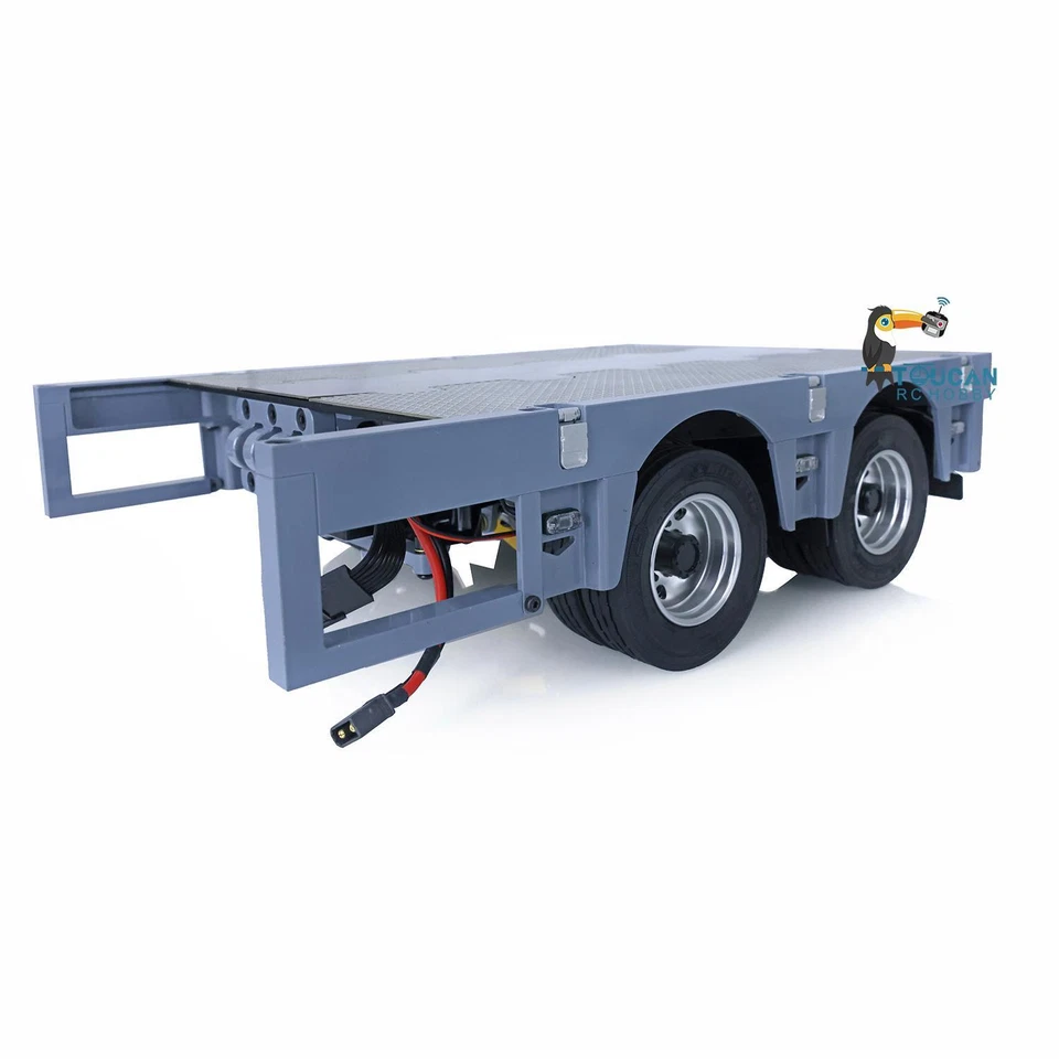 2Axle Metal Trailer Module For 1/14 Metal CNC 5Axle Heavy Trailer Tamiye Truck - Image 2 of 4
