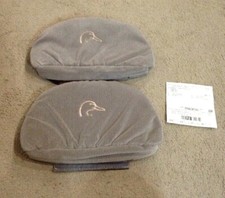 1 Pair Ducks Unlimited Chevy Tahoe 98-99 Front Lhrh Headrest Covers Grayish-tan