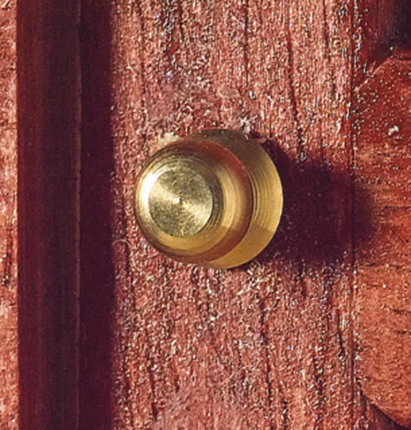 Dolls House Door Knob Screw together Door Hardware Miniature 1:12th Scale