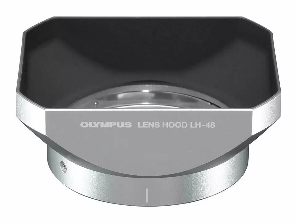 OLYMPUS LH-48 Lens Hood -SILVER - for M.ZUIKO Digital ED 12mm F2