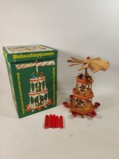 KWO Kunstgewerbe Olbernhau Pyramide Expertic DDR Bergmann Sch&auml;fer 3-st&ouml;ckig OVP